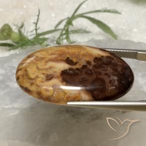 36.78克拉天然碧玉，椭圆形，不透明