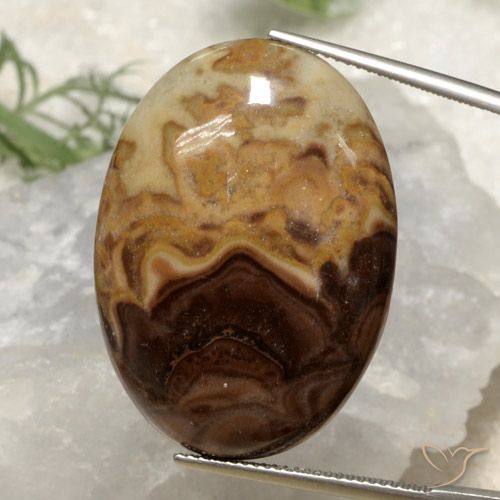 32.92ct 天然 彩色 碧玉, 椭圆形, 不透明