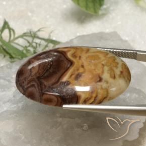 32.92克拉天然碧玉，椭圆形，不透明