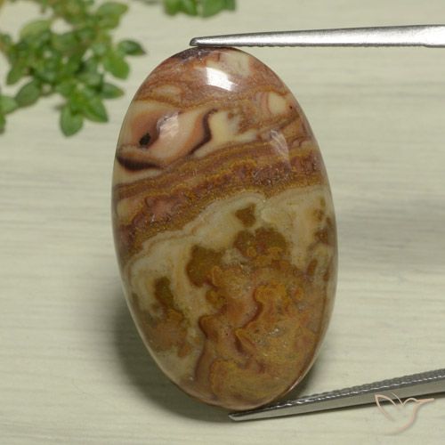 23.47ct 天然 彩色 碧玉, 椭圆形, 不透明
