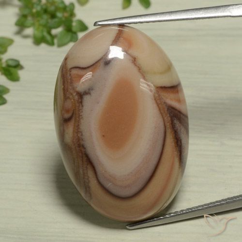 25.95ct 天然 彩色 碧玉, 椭圆形, 不透明