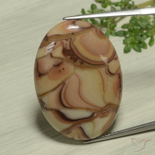 25.36ct 天然 彩色 碧玉, 椭圆形, 不透明