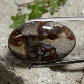 39.19克拉天然碧玉，椭圆形切割，不透明