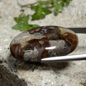 39.19克拉天然碧玉，椭圆形切割，不透明