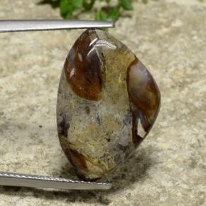 9.97克拉天然碧玉，胖三角形，不透明