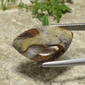 9.97克拉天然碧玉，胖三角形，不透明