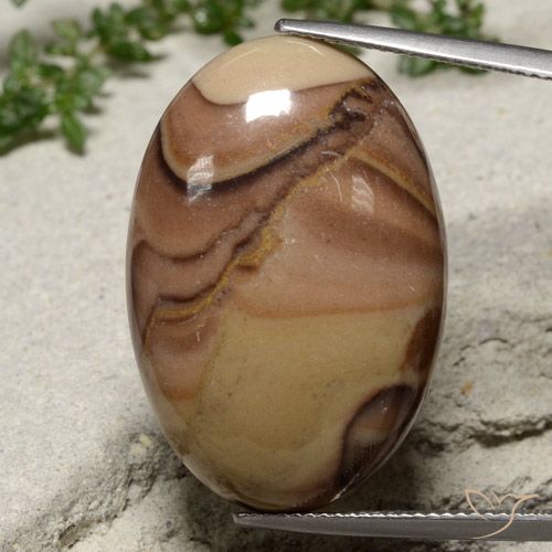 25.96ct 天然 彩色 碧玉, 椭圆形, 不透明