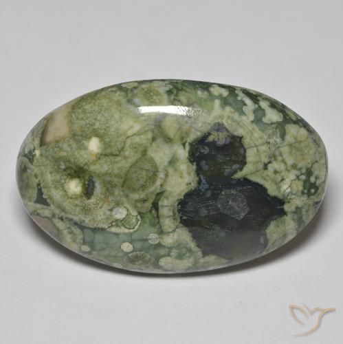 33.43ct 天然 彩色 碧玉, 椭圆形, 不透明