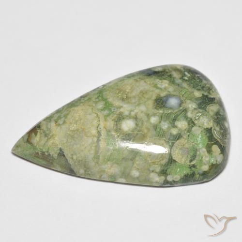 15.75克拉天然碧玉，梨形，不透明