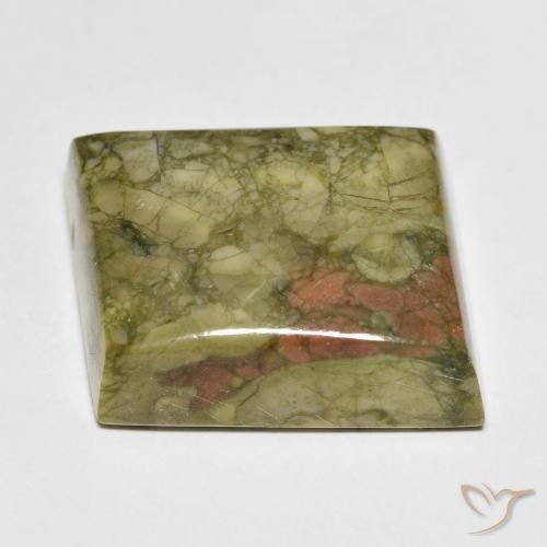 17.80克拉天然碧玉，花式切割，不透明