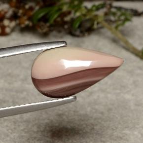 2.81克拉天然多色碧玉，梨形，15.8×8.7毫米，不透明