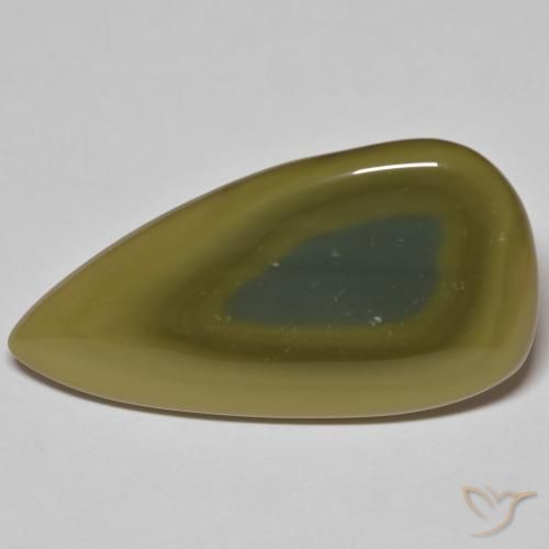 25.13ct 天然 彩色 碧玉, 梨形, 不透明