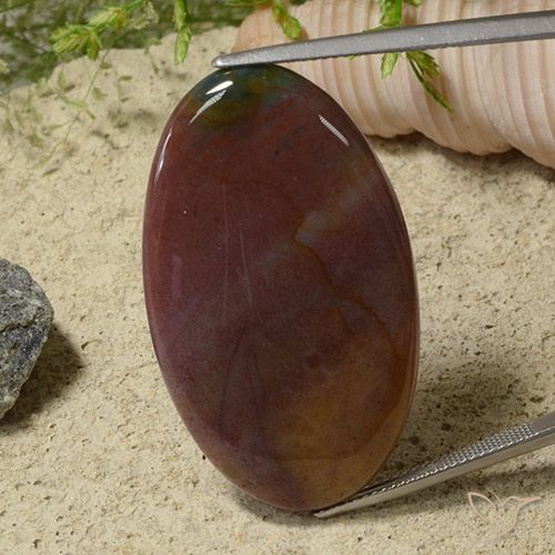 39.44ct 天然 彩色 碧玉, 椭圆形, 不透明