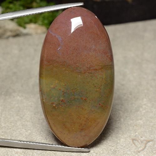 46.10ct 天然 彩色 碧玉, 椭圆形, 不透明
