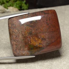47.50克拉天然多色碧玉，长方形切工，29.9×24.4毫米，不透明