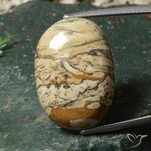 19.06ct 天然 彩色 碧玉, 椭圆形, 不透明