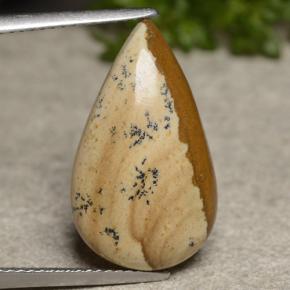 7.70克拉天然多色碧玉，梨形，20.7×12.1毫米，不透明