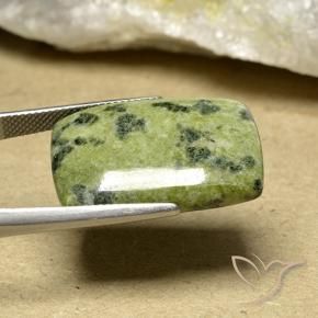 25.51克拉天然多色碧玉，垫形剪裁，25.5×18.4毫米，不透明