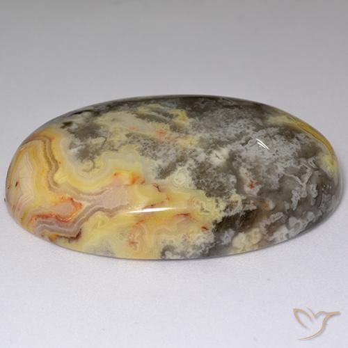51.53克拉天然碧玉，椭圆形，不透明
