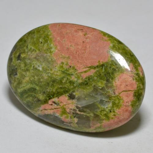 25.51克拉天然碧玉，椭圆形切割，不透明