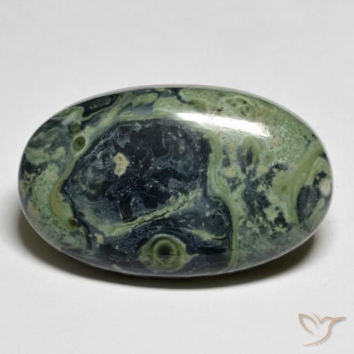 33.58ct 天然 彩色 碧玉, 椭圆形, 不透明