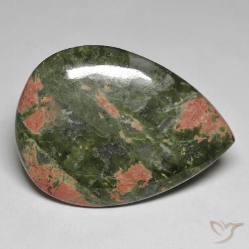 56.12ct 天然 彩色 碧玉, 梨形, 不透明