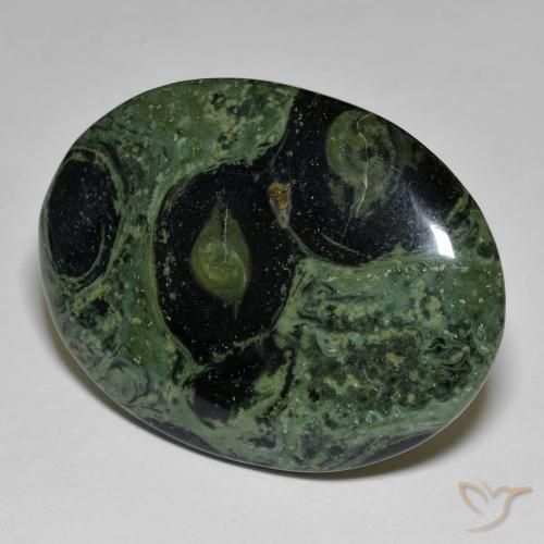 41.84ct 天然 彩色 碧玉, 椭圆形, 不透明