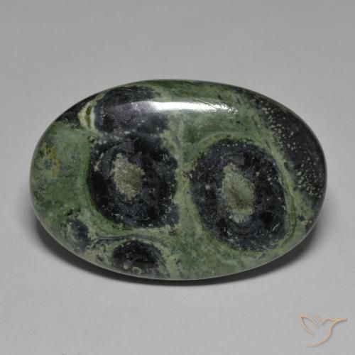 59.63ct 天然 彩色 碧玉, 椭圆形, 不透明