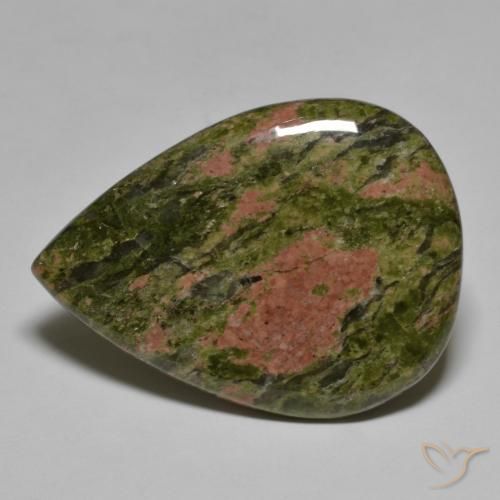 33.14ct 天然 彩色 碧玉, 梨形, 不透明