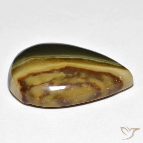 20.58克拉天然碧玉，梨形，不透明