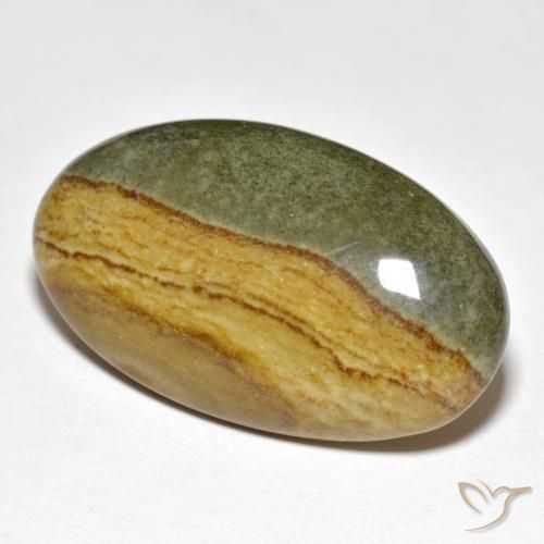 23.89克拉天然碧玉，椭圆形，不透明