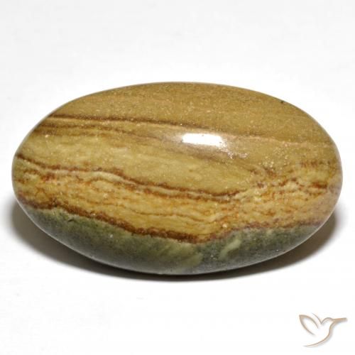 23.80ct 天然 彩色 碧玉, 椭圆形, 不透明