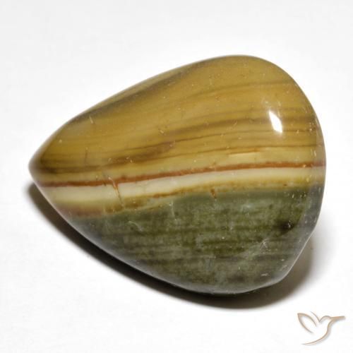 23.26ct 天然 彩色 碧玉, 梨形, 不透明