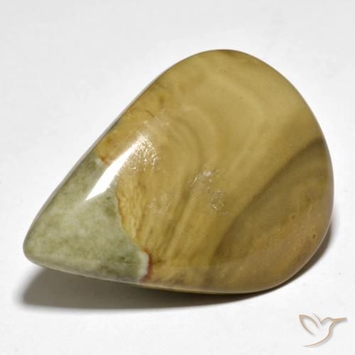 25.49克拉天然碧玉，梨形，不透明