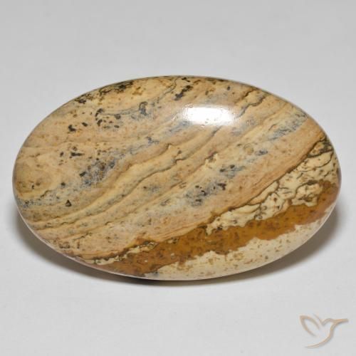 50.96ct 天然 彩色 碧玉, 椭圆形, 不透明
