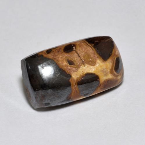 6.94克拉天然多色碧玉，垫形剪裁，15.3×8.6毫米，不透明