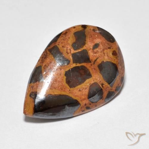 8.18ct 天然 彩色 碧玉, 梨形, 不透明