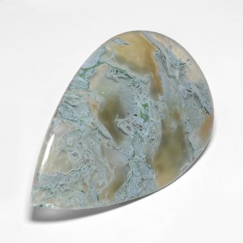 50.95克拉天然多色碧玉，梨形，46.8×30.6毫米，半透明
