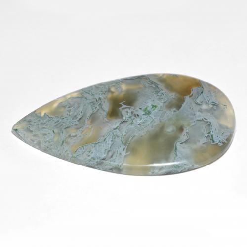 50.95克拉天然多色碧玉，梨形，46.8×30.6毫米，半透明