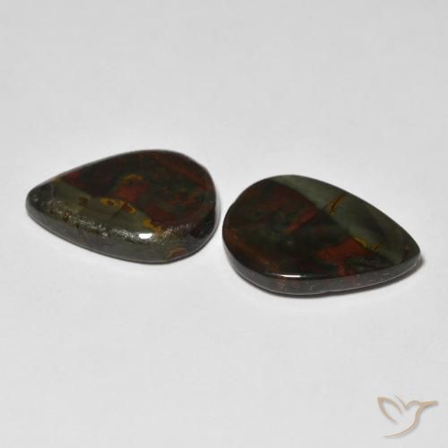 11.48克拉天然碧玉，梨形，不透明
