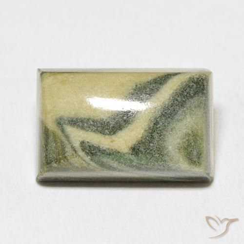 19.93ct 天然 彩色 碧玉, 狭长方形, 不透明