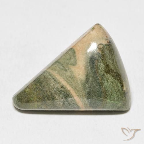 17.97ct 天然 彩色 碧玉, 胖三角形, 不透明