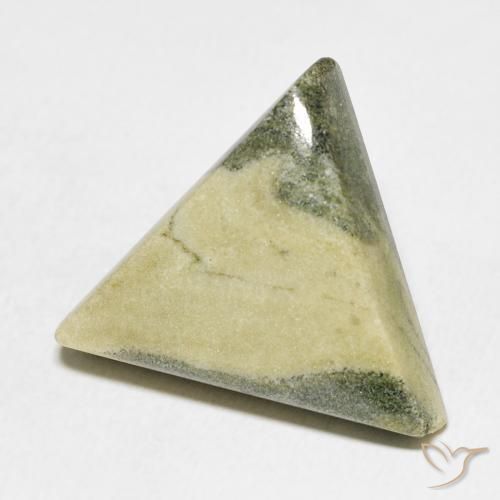 20.82克拉天然碧玉，胖三角形，不透明