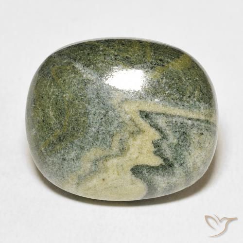 24.11ct 天然 彩色 碧玉, 椭圆形, 不透明