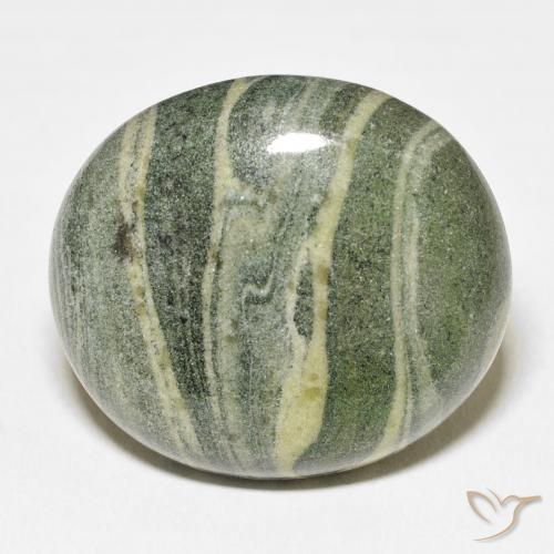 48.64ct 天然 彩色 碧玉, 椭圆形, 不透明