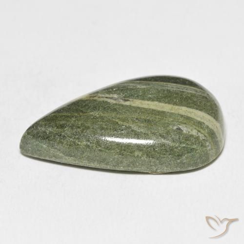 36.65克拉天然碧玉，梨形，不透明
