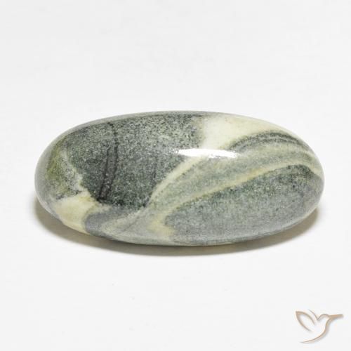 19.10ct 天然 彩色 碧玉, 椭圆形, 不透明