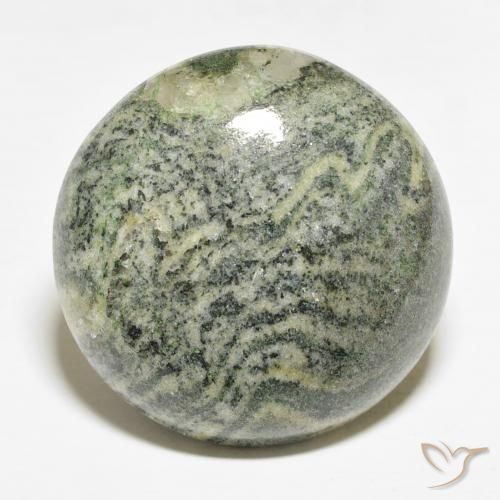 29.33ct 天然 彩色 碧玉, 圆形的, 不透明