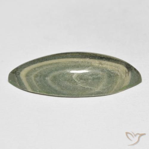 21.59克拉天然碧玉，榄尖形，不透明