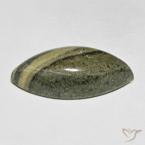 25.12克拉天然碧玉，榄尖形，不透明